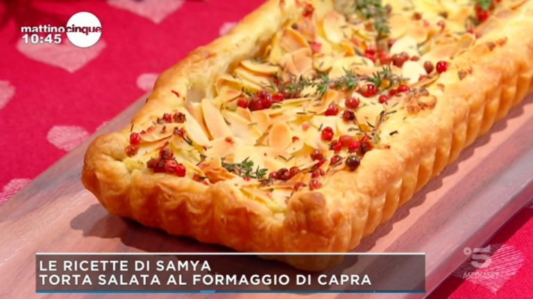 torta salata al formaggio di capra