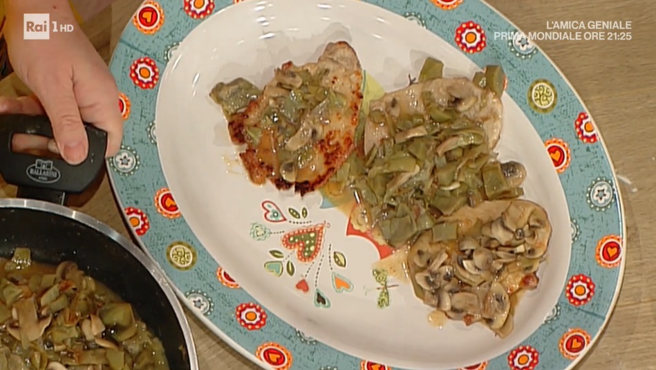 scaloppine con funghi e carciofi di Alessandra Spisni