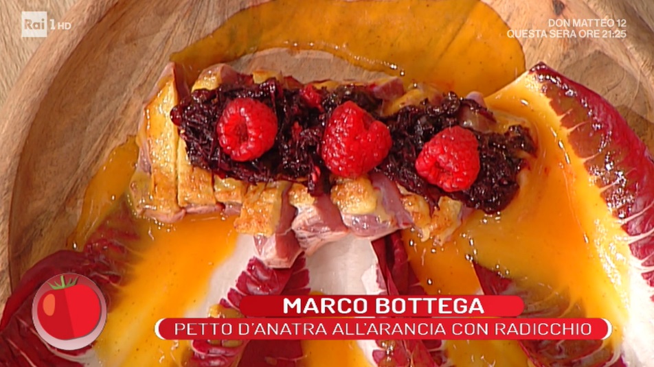 petto d'anatra all'arancia con radicchio di Marco Bottega