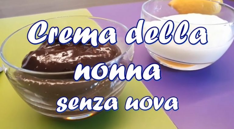 crema della nonna senza uova