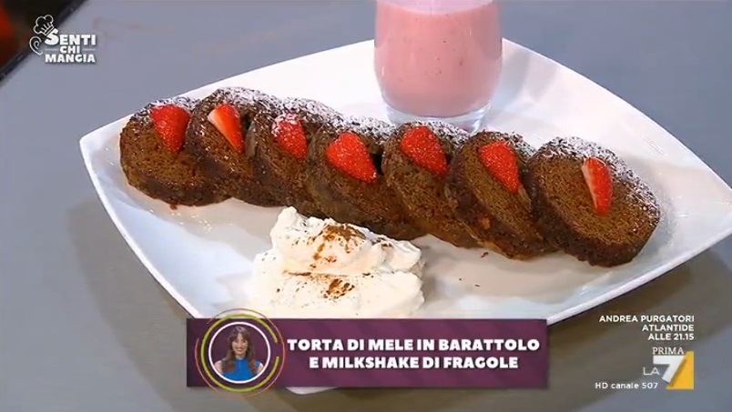 torta di mele in barattolo