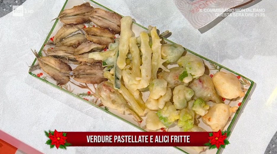 verdure pastellate ed alici fritte di Mauro Improta