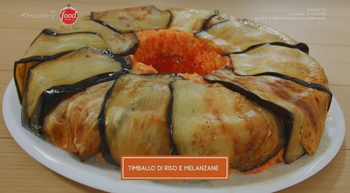 timballo di riso e melanzane