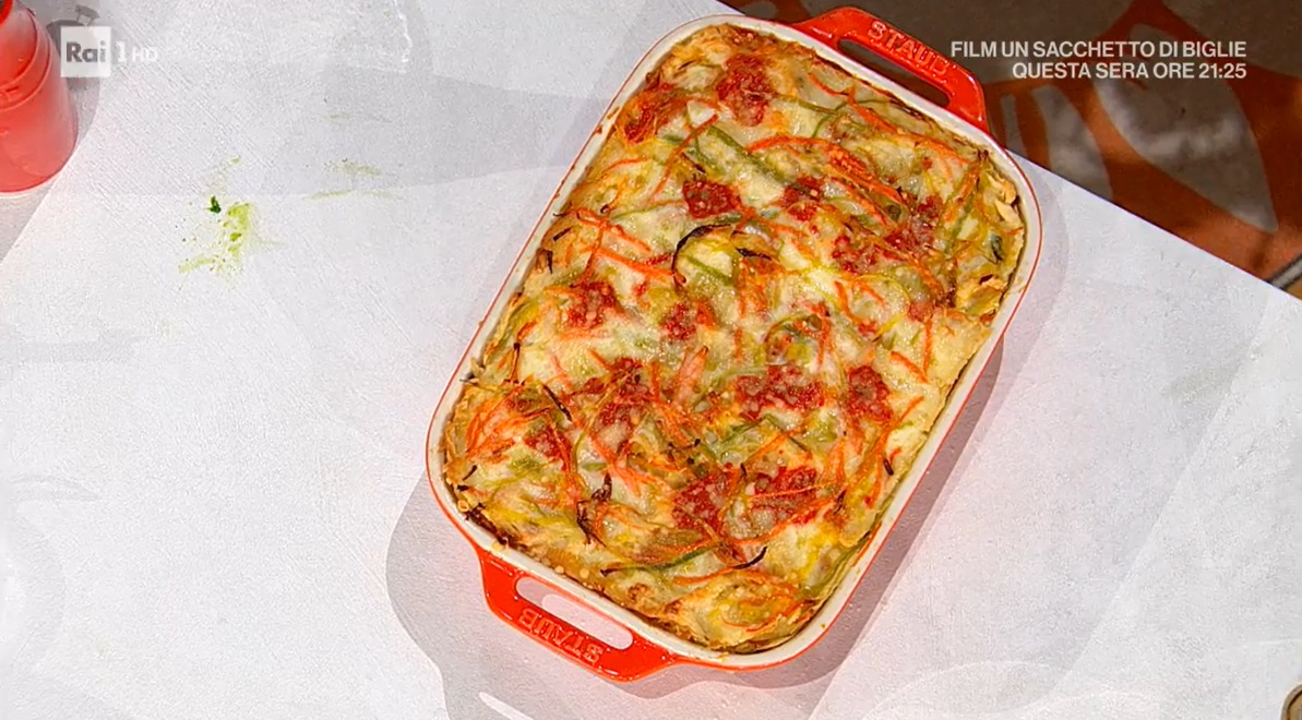 lasagnetta di carasau alle verdure di Michele Farru