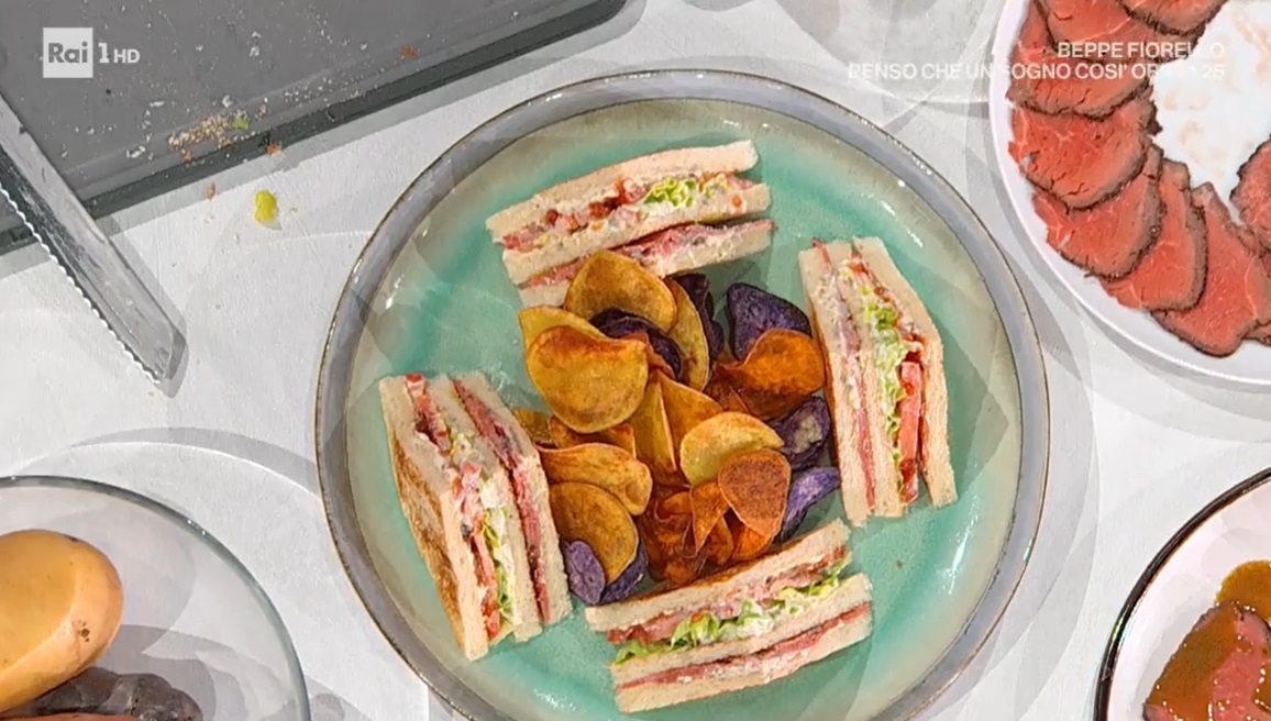 club sandwich al roast beef di Gian Piero Fava