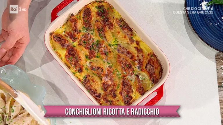 conchiglioni ricotta e radicchio di zia Cri