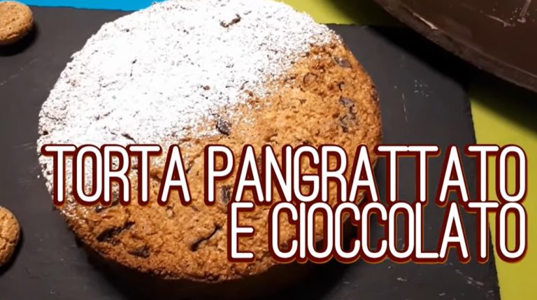 torta pangrattato e cioccolato