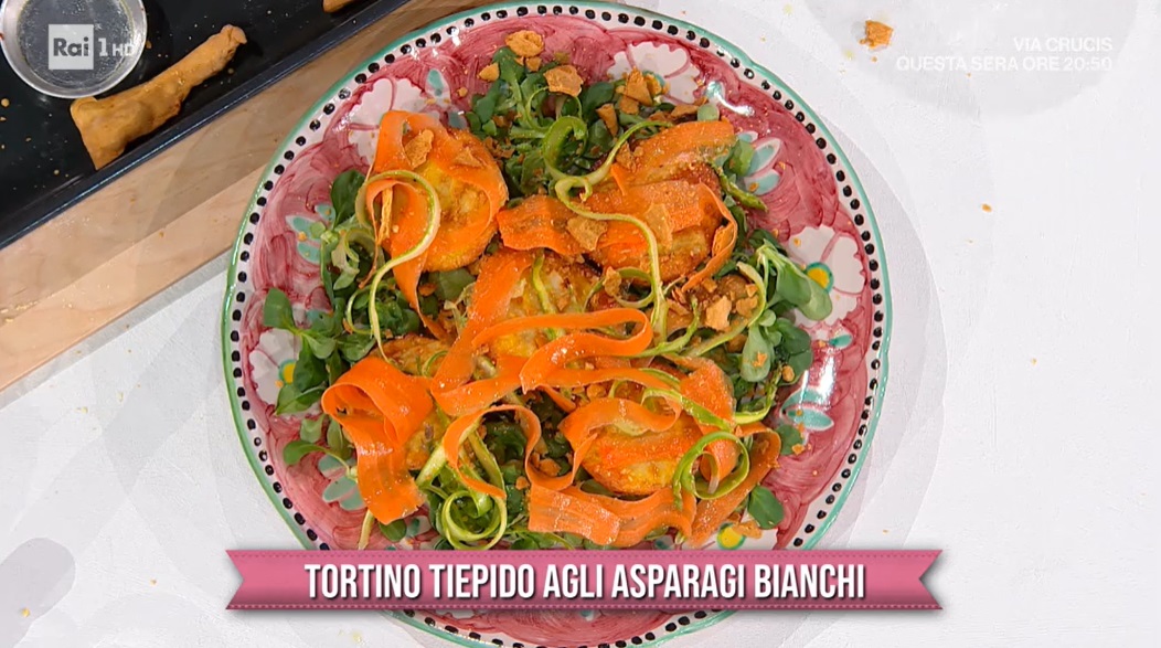 tortino tiepido agli asparagi bianchi di Barbara De Nigris