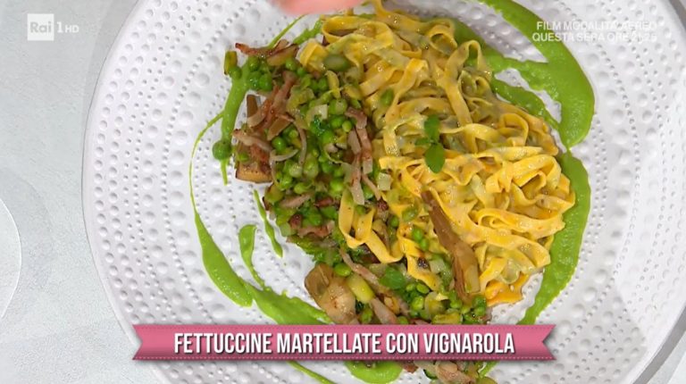 fettuccine martellate con vignarola di Gian Piero Fava