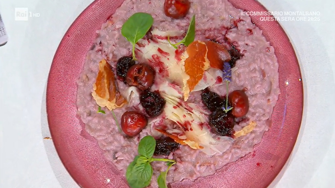 risotto alle ciliegie e raspadura di Sergio Barzetti