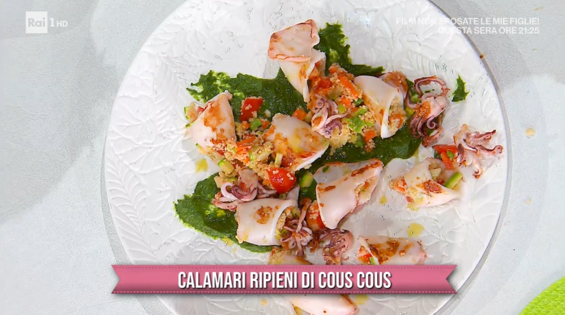 calamari ripieni di cous cous di Mauro e Mattia Improta