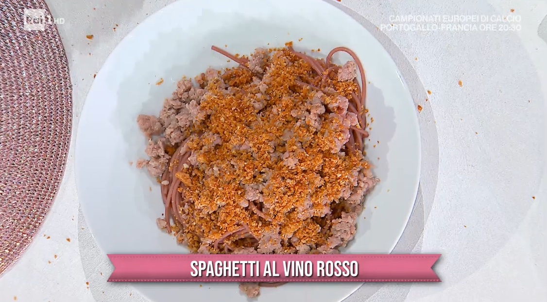 spaghetti al vino rosso di Fabrizio Rebollini