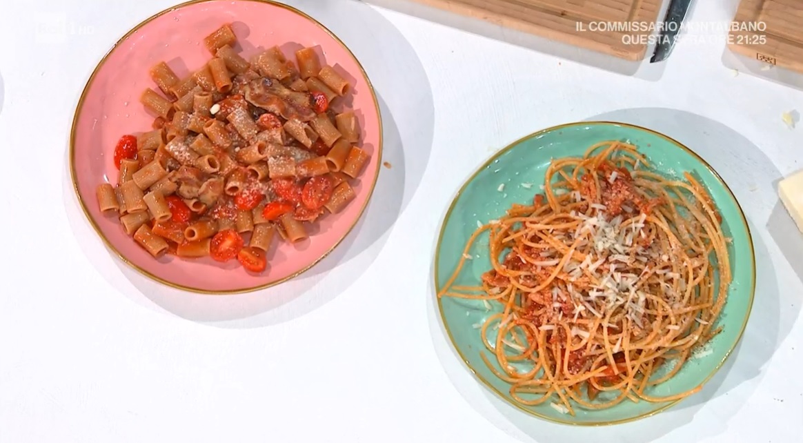 match di bucatini all'amatriciana di Simone Buzzi