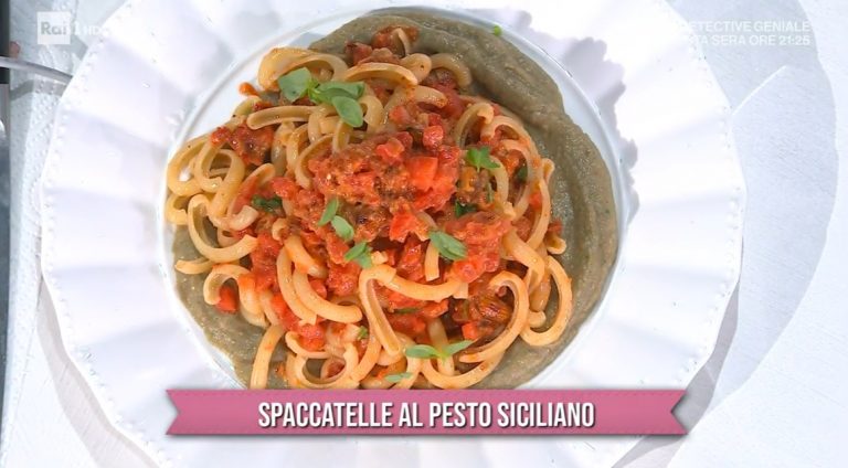 spaccatelle al pesto siciliano di Fabio Potenzano