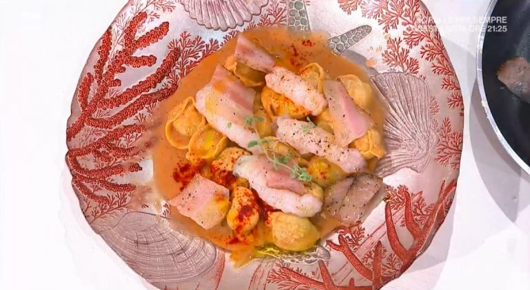 tortelli guanciale e scampi di Michele Farru