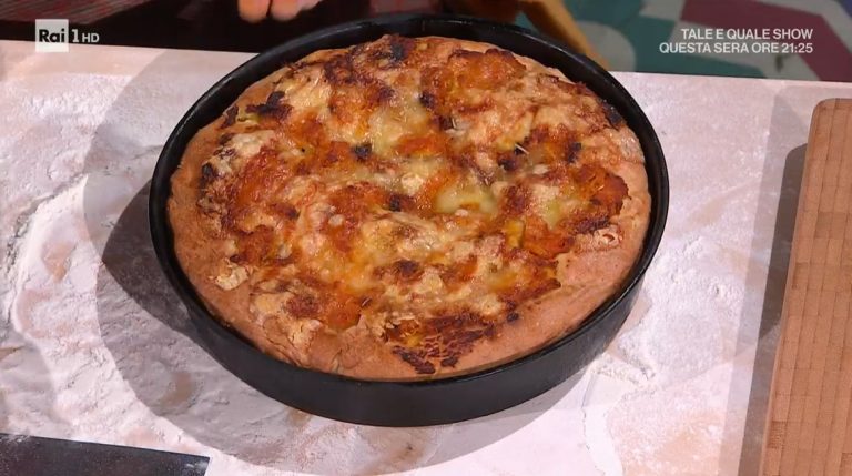 focaccia zucca fontina e speck