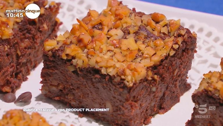 brownie con patate dolci e noci