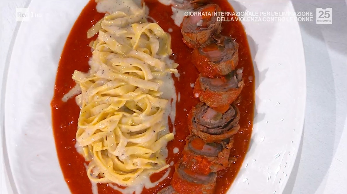 fettuccine con involtini alla romana di Gian Piero Fava