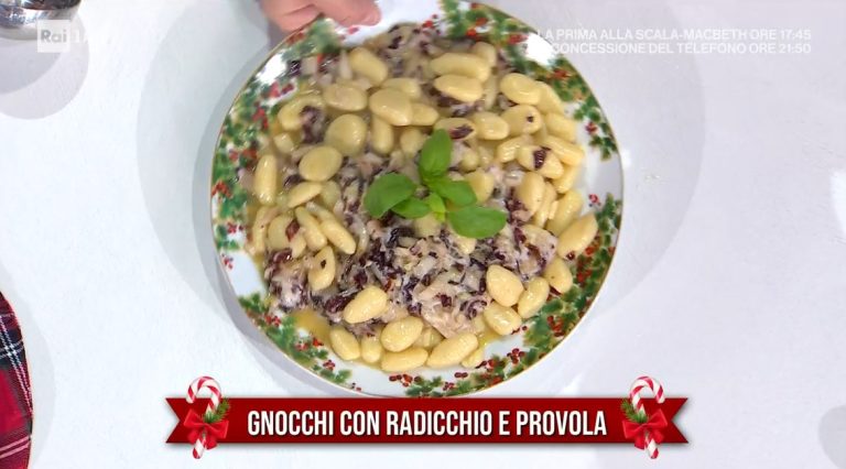 gnocchi con radicchio e provola di Federico Fusca