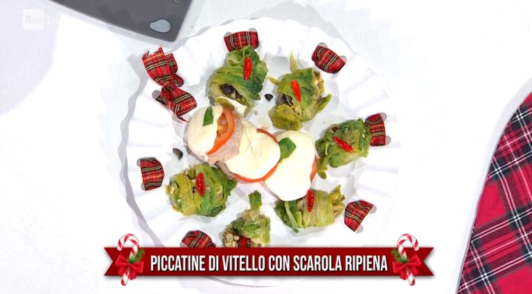 piccatine di vitello con scarola ripiena di Mauro e Mattia Improta