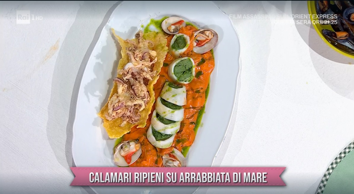 calamari ripieni su arrabbiata di mare di Gian Piero Fava