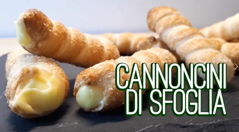 cannoncini di pasta sfoglia fatti in casa