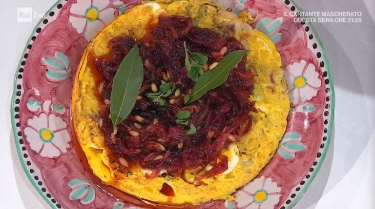 frittata di uova e cinque cipolle di gemelli Billi