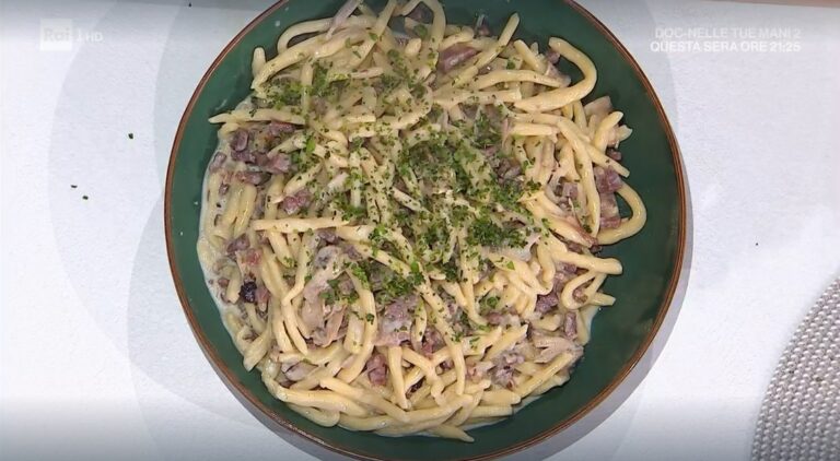 strozzapreti gambuccio e funghi di zia Cri