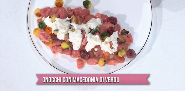 gnocchi con macedonia di verdure e cozze