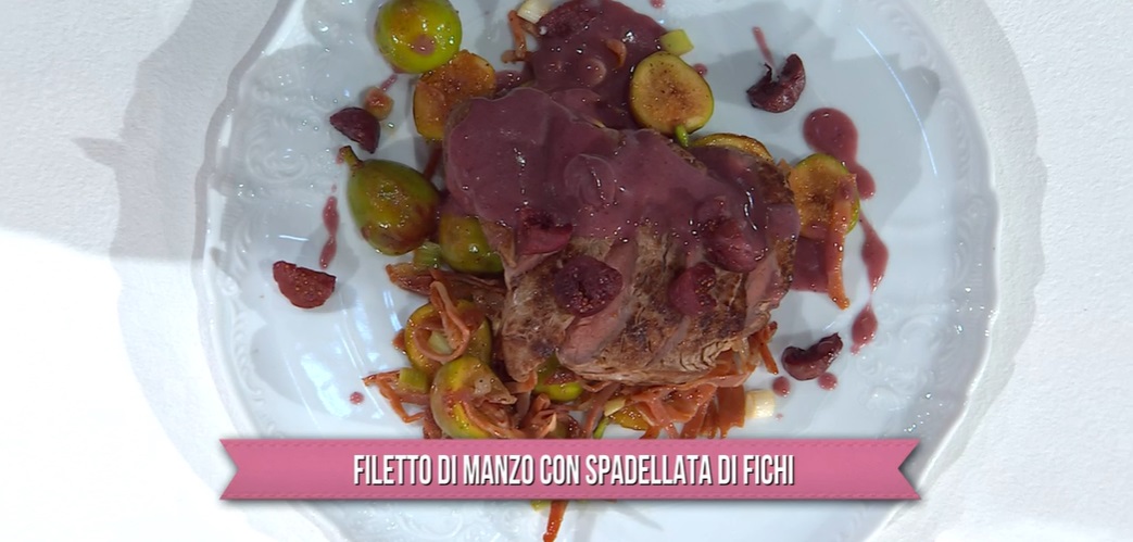 filetto di manzo con spadellata di fichi