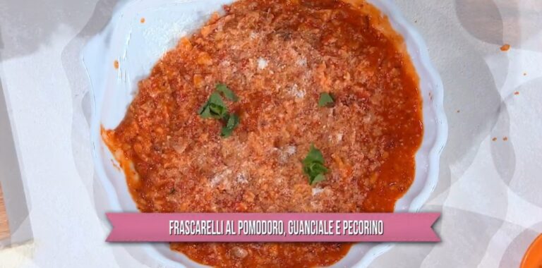 frascarelli al pomodoro guanciale e pecorino di Davide Nanni