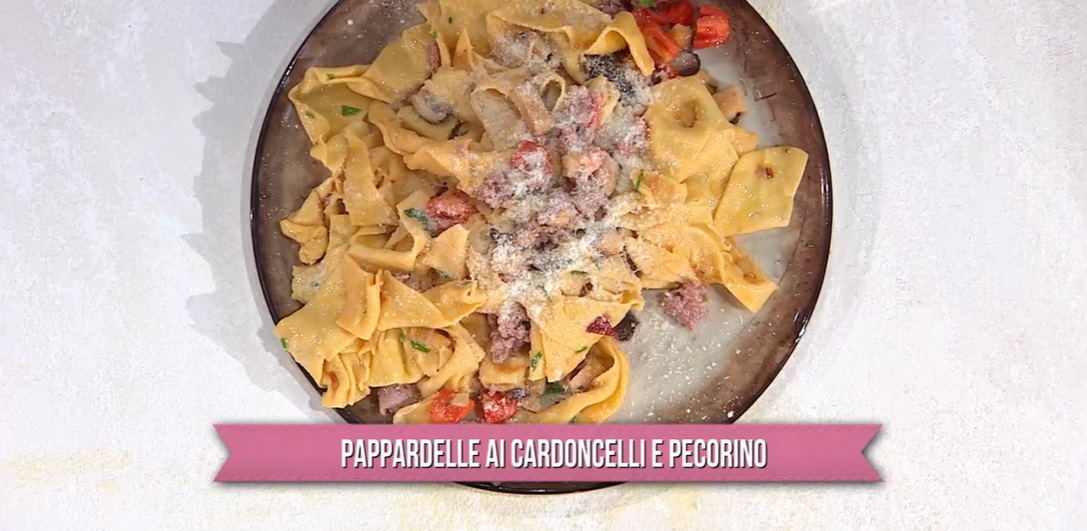 pappardelle ai cardoncelli e pecorino di fratelli Maronna