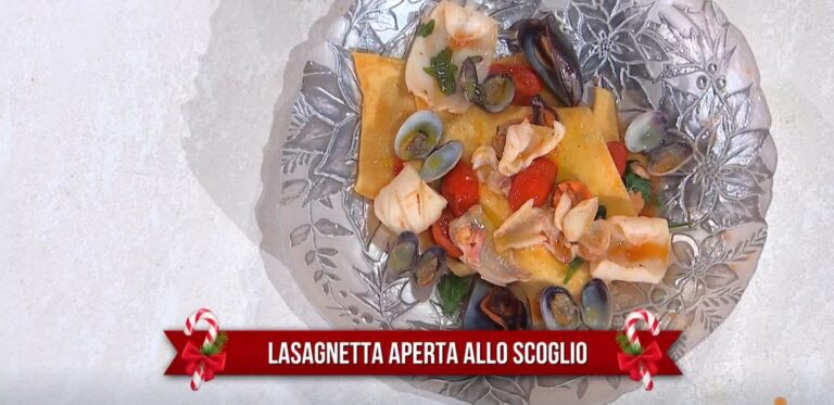 lasagnetta aperta allo scoglio di Mauro e Mattia Improta