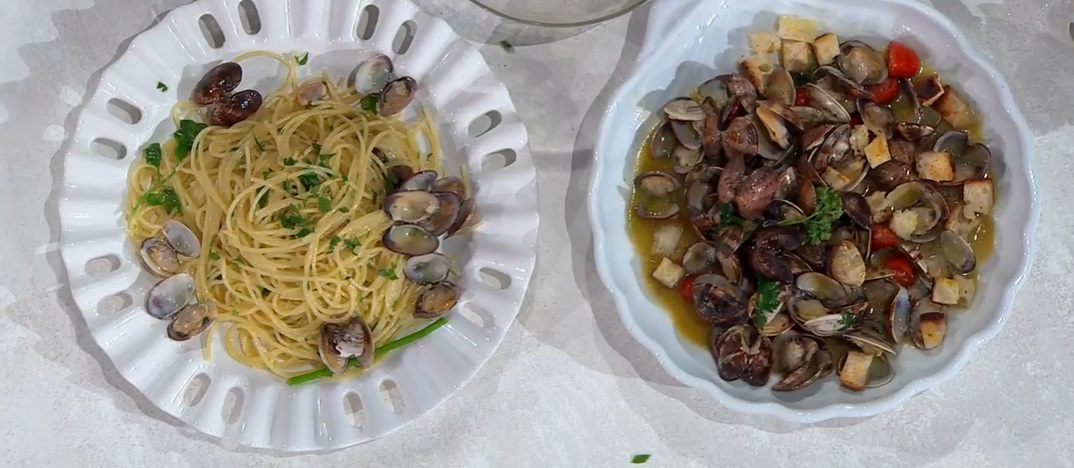 spaghetti alle vongole e sautè di Mauro e Mattia Improta