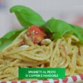 spaghetti al pesto di capperi