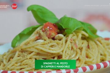 spaghetti al pesto di capperi