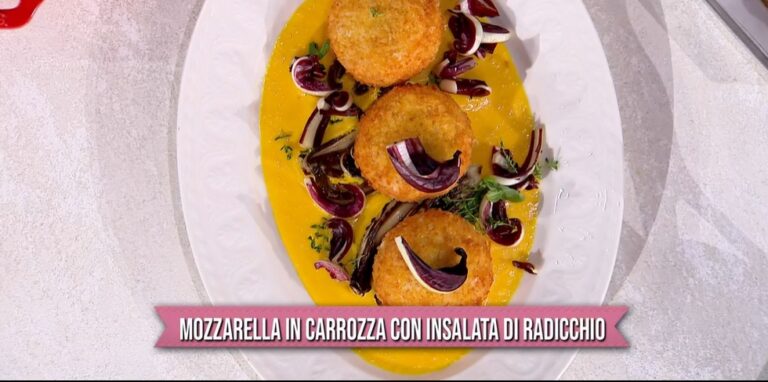 mozzarella in carrozza con insalata di radicchio di Gian Piero Fava