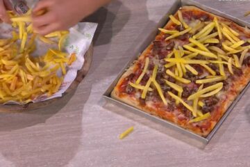 pizza con le patatine fritte di Fulvio Marino