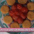 polpette di sarde con medaglioni di patate di Fabio Potenzano