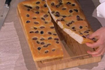 focaccia con le olive di Fulvio Marino