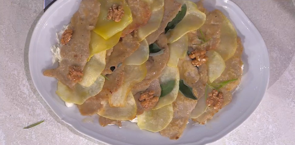 millefoglie di scaloppine alla piemontese di gemelli Billi