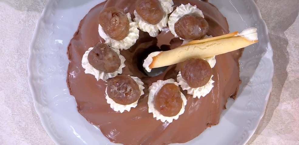 panna cotta cioccolato e castagne di zia Cri e cialde di Daniele Persegani