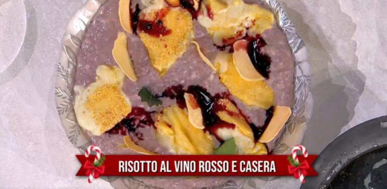 risotto al vino rosso e casera di Sergio Barzetti