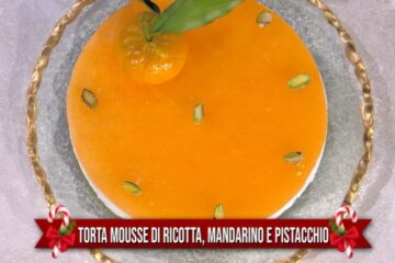 torta mousse di ricotta mandarino e pistacchio di Fabio Potenzano