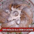 torta natalizia alla crema di castagne