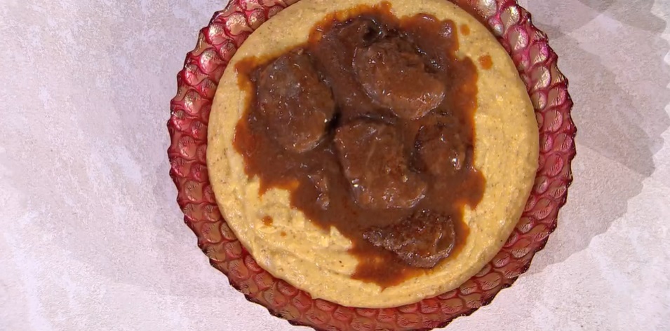 guancia di maiale con polenta di Francesca Marsetti