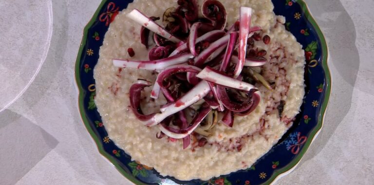 risotto alle bollicine e radicchio di Sergio Barzetti