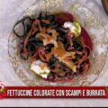 fettuccine colorate con scampi e burrata di Gian Piero Fava