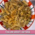 fusilloni carciofi e bottarga di zia Cri