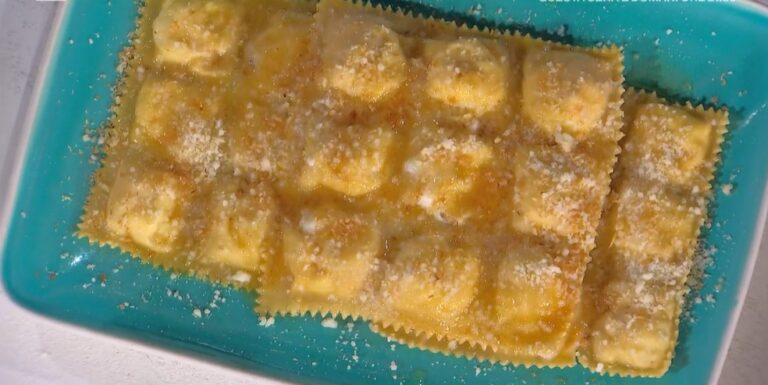 raviolone formaggi e miele di gemelli Billi